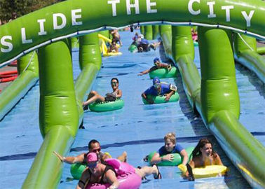 Tùy chỉnh dài tuyệt vời Inflatable nước Slides Đối với trẻ em Amucement