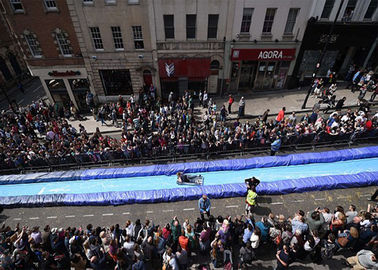 Tuyệt vời lớn Inflatable nước Slides thành phố dài in Logo