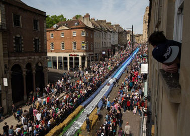 Tuyệt vời lớn Inflatable nước Slides thành phố dài in Logo