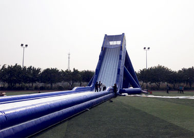 Màu xanh bền dành cho người lớn Giant Inflatable Slide Satety lớn Blow Up nước Slide