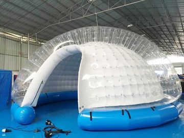 Bán trong suốt inflatable bong bóng lều / inflatable sân lều trắng PVC bạt