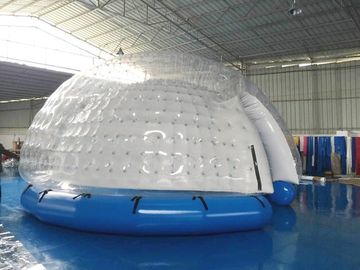 Bán trong suốt inflatable bong bóng lều / inflatable sân lều trắng PVC bạt
