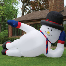 Massive Inflatable Man Quảng cáo rực rỡ Snowman Comercial