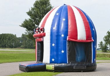 Comercial American Cờ Disco Dome Bouncer, Trẻ Em Inflatable Moonwalk Bouncer