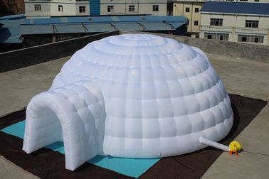Hai lớp lều bơm hơi, không thấm nước PVC Inflatable cắm trại lều cho ngoài trời