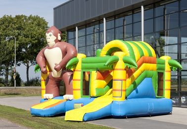 Multiplay Khỉ Inflatable Combo Tùy chỉnh Inflatable Bouncy House