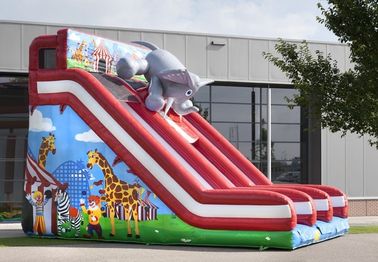 Lớn Circus Trượt Inflatable thương mại Elephant Infatable khô Slide