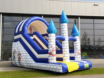Nhỏ đơn Lane thương mại Inflatable Slide Với Castle Theme Đối với công viên giải trí