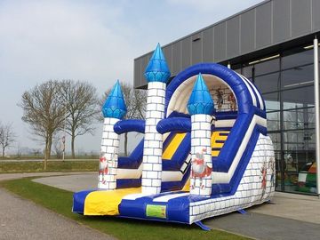 Nhỏ đơn Lane thương mại Inflatable Slide Với Castle Theme Đối với công viên giải trí