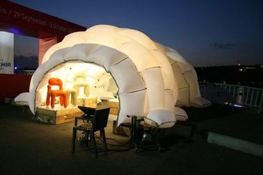 Khí nén Gallery Lều Bơm Hơi Comercial Chiếu Sáng Inflatable Vườn Lều Cho Tổ Chức Sự Kiện