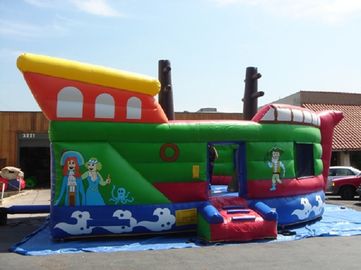 Pirate Ship Trượt Inflatable Combo Jumping House Đối với bữa tiệc sinh nhật