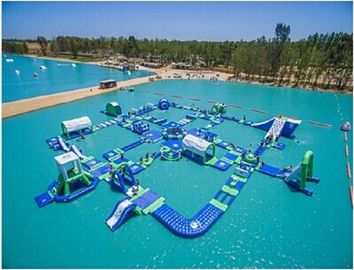 Công viên nước inflatable dành cho người lớn khổng lồ Thương mại nước Inflatable Fun cho hồ