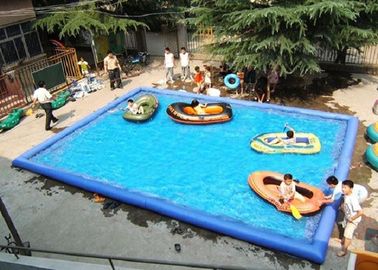Trẻ em ngoài trời Bể nước di động Hình chữ nhật lớn Thổi lên Bể bơi