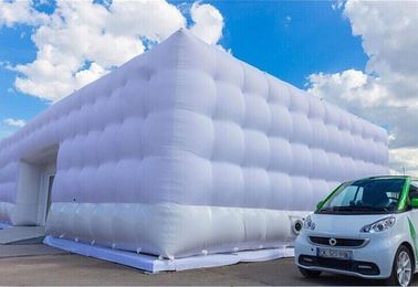 Lều di động Marquee Inflatable Tent Đối với ô tô Garage / trắng Inflatable Cube Tent