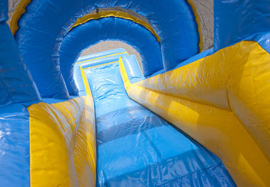 Đôi Lane Valcano Jungle lớn Slides Inflatable Với Climb