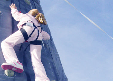 Tiki đảo theo chủ đề lớn 28ft inflatable leo tường bên trò chơi