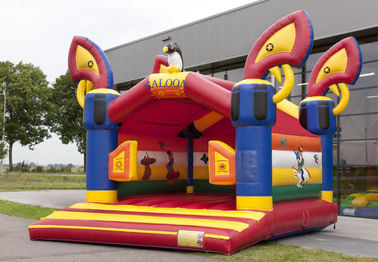 Saloon Kids Red Commercial Jumping Castles Bữa tiệc sinh nhật Bounce House Games