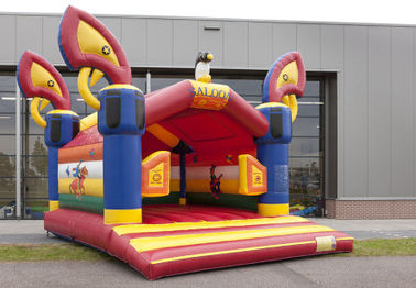 Saloon Kids Red Commercial Jumping Castles Bữa tiệc sinh nhật Bounce House Games