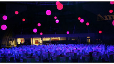 Pha lê đầy màu sắc Led Celling Light Balloon Inflatable cho sự kiện thương mại