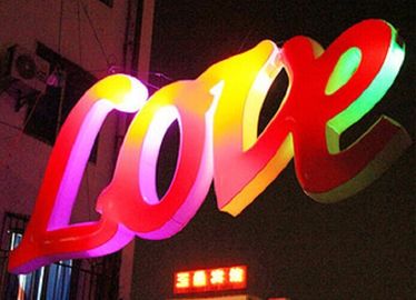 Hôn nhân đề xuất Inflatable LED chiếu sáng Oxford vải Loving Heart