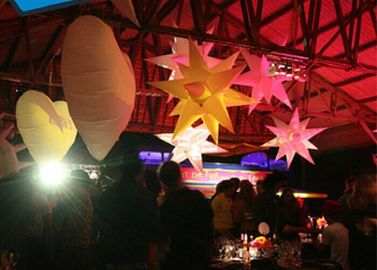 Inflatable Led Rơi Sao Lights Fantastic Red Cho Roof Decor