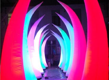 Cầu đẹp dẫn chiếu sáng inflatable Tusk loại cho bữa tiệc lãng mạn