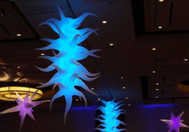 Inflatable Led quảng cáo Hiển thị 11ft cao Celling Led chiếu sáng Agave thực vật hữu cơ Shape