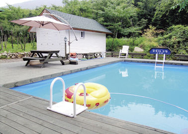 Biệt thự Residence Hình chữ nhật Khung kim loại Hồ bơi với bạt PVC 5 * 30m