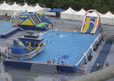 Summer Water Slide Công Viên Giải Trí Trên Mặt Đất Kim Loại Hồ Bơi Sân Chơi Sân Chơi Sử Dụng Thiết Bị
