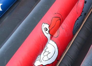 Đỏ / đen cướp biển inflatable tàu cướp biển trượt cho bên 30ft