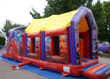 2 phần tấn công khóa học anh hùng inflatable bouncy trở ngại tất nhiên trò chơi mùa hè