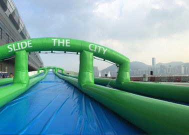 Phổ biến 300 Mét Dài Carzy Trượt Inflatable Lớn Air Kín PVC Tarpaulin
