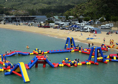 Tuyệt vời công viên nước inflatable cho hồ, công viên nước lớn inflatable với 0.9mm PVC