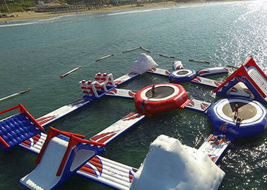 Phổ biến nổi inflatable đảo, thủy sản inflatable công viên nước thiết bị cho người lớn