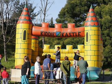 Sân sau Trẻ Em Inflatable Bouncer 0.55 mét PVC Lâu đài bouncy Nhỏ Cho Bữa Tiệc Sinh Nhật