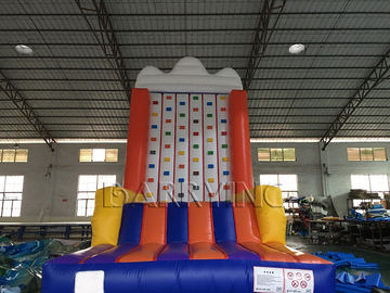 Inflatable Trò chơi tương tác Di động di động Rock Climbing Wall Đối với công viên giải trí