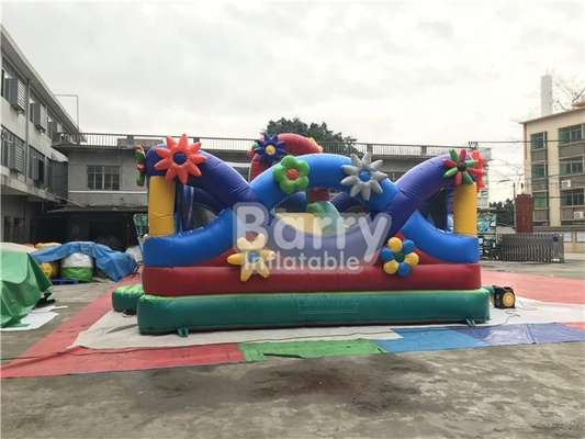0,55mm PVC Bouncy Castle Hoa Rau quả Bơm hơi Chức năng Công viên giải trí Sân chơi