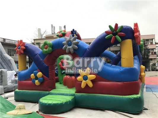 0,55mm PVC Bouncy Castle Hoa Rau quả Bơm hơi Chức năng Công viên giải trí Sân chơi