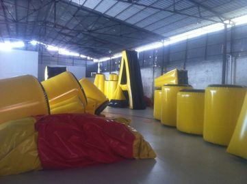 Inflatable chuyên nghiệp Trò chơi thể thao, Inflatable Paintball Bunker Với 0,55 Chất liệu PVC