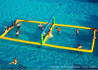 Comercial Sport Games Sân bóng chuyền nước Inflatable lớn cho sự kiện bãi biển