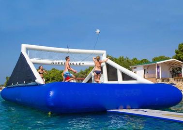 Ourdoor inflatable thể thao trò chơi màu xanh nước inflatable bóng chuyền tòa án