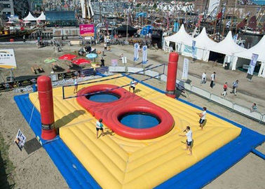 Bãi biển Inflatable Bóng Chuyền Tòa Án Cho Thuê / Nhảy Trampoline Inflatable Bóng Chuyền Lĩnh Vực