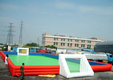 Ngoài trời 12 x 2 x 6m Sân bóng đá Inflatable / Sân bóng đá với máy bơm không khí
