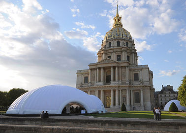 Led ánh sáng inflatable exhition lều vào ban đêm, lều vĩnh viễn với cửa cho sự kiện lớn