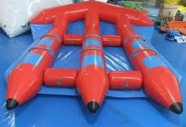 Bền PVC Inflatable Bay Towable Cá Cho Trò Chơi Nước, Bay Cá Thể Thao Dưới Nước
