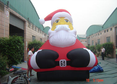 Giáng sinh khổng lồ Thời trang Giáng sinh Ông già Noel bơm hơi ngoài trời khổng lồ để quảng cáo