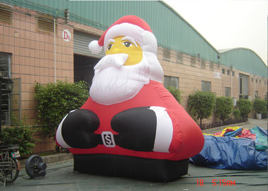 Giáng sinh khổng lồ Thời trang Giáng sinh Ông già Noel bơm hơi ngoài trời khổng lồ để quảng cáo