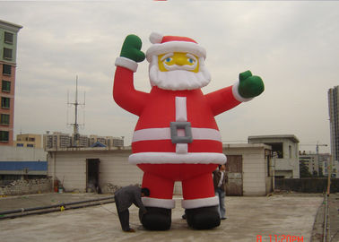 Customzied 6M Inflatable Ssanta Claus, PVC Santa Claus Air Balloon cho quảng cáo