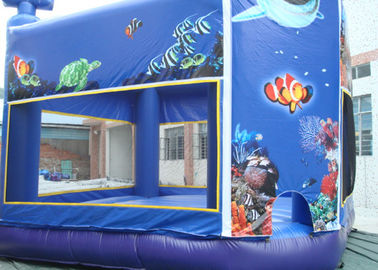 Trong nhà hoặc ngoài trời thương mại cấp bouncy lâu đài / 0.55mm PVC inflatable bouncer
