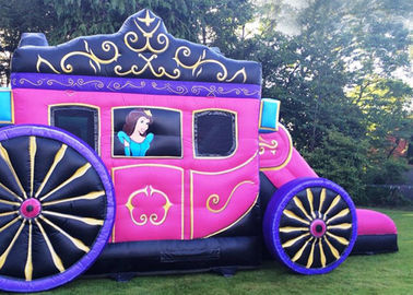 12 &amp;#39;x 18&amp;#39; hoặc kích thước tùy chỉnh trẻ em màu hồng công chúa inflatable vận chuyển lâu đài với in ấn